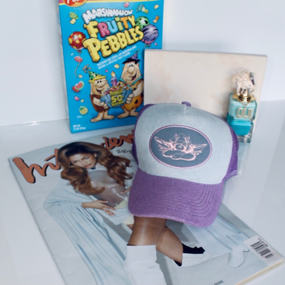 BOYS LIE Lilac Terry Trucker Hat